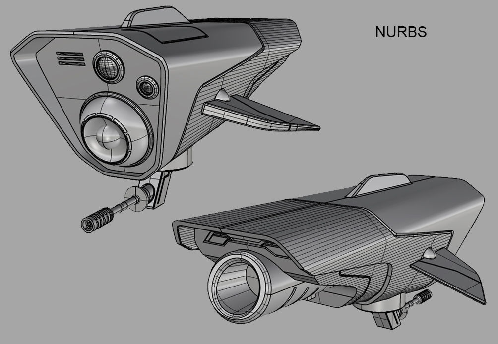 SF FUTURISTIC DRONE Low-poly 3D model_3