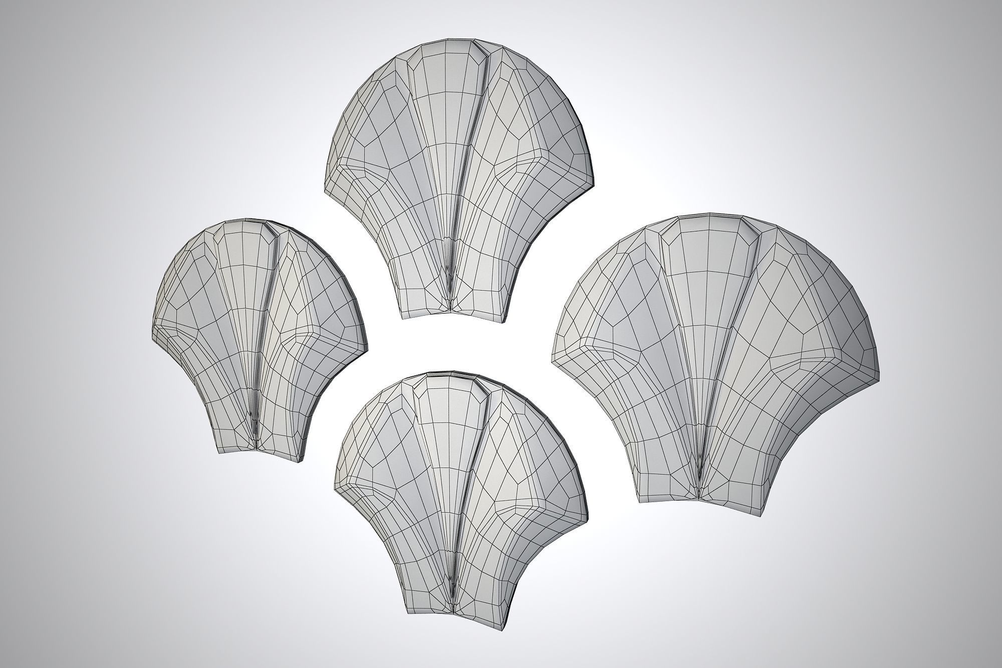 06 VIGELAND WALL PATTERN Low-poly 3D model_8