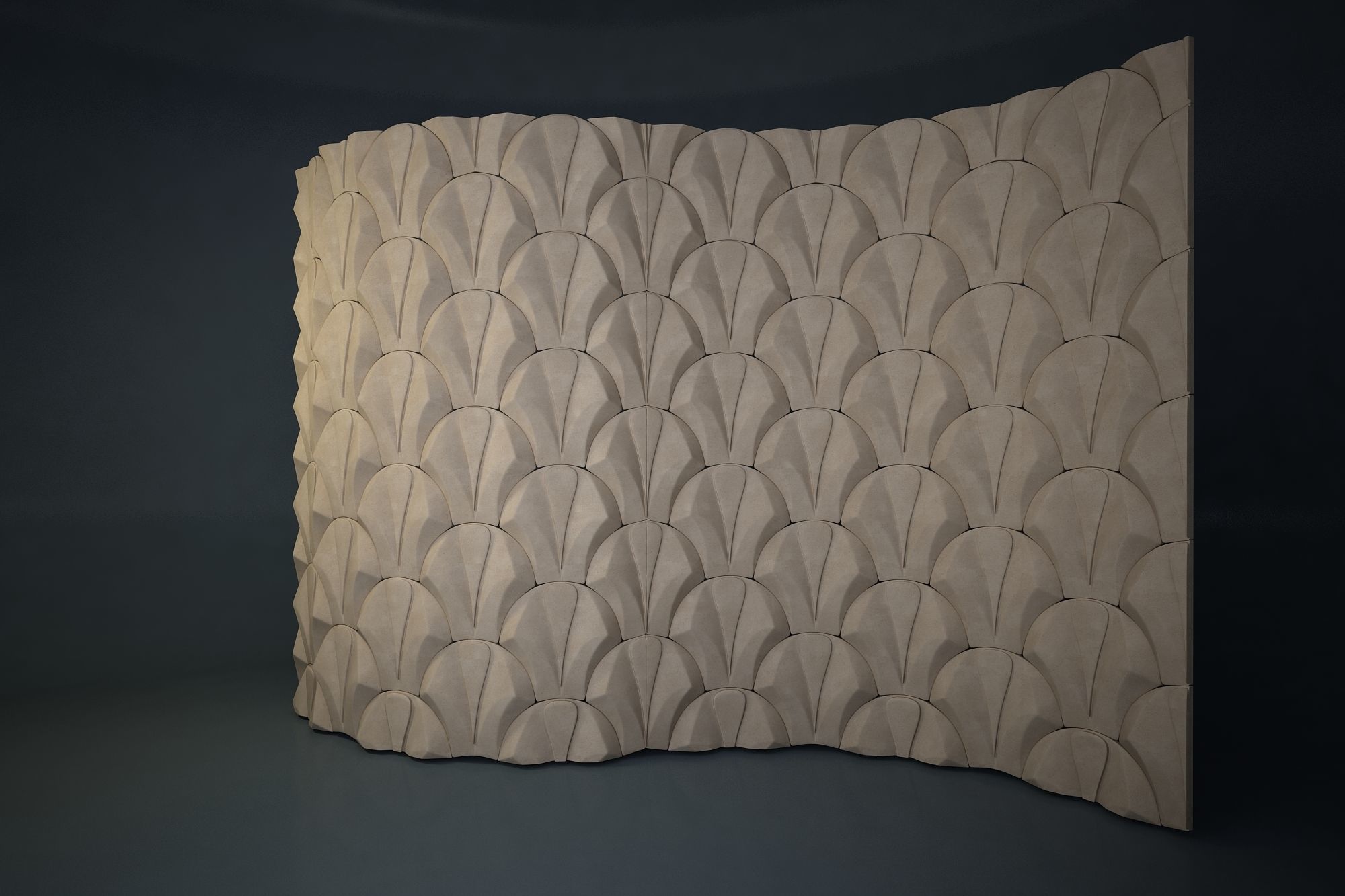 06 VIGELAND WALL PATTERN Low-poly 3D model_1