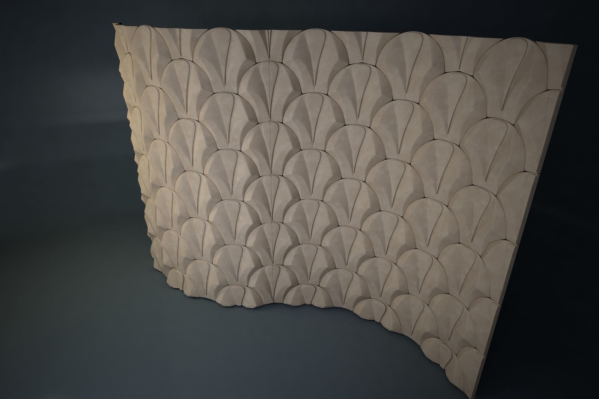 06 VIGELAND WALL PATTERN Low-poly 3D model_4
