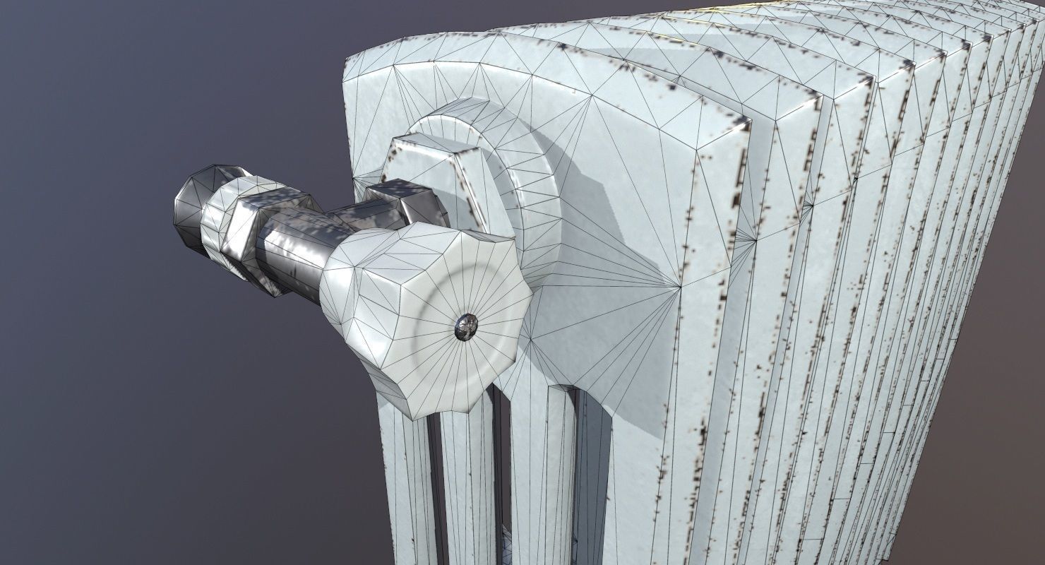 Heat Radiator Game Ready Low-poly 3D model_11