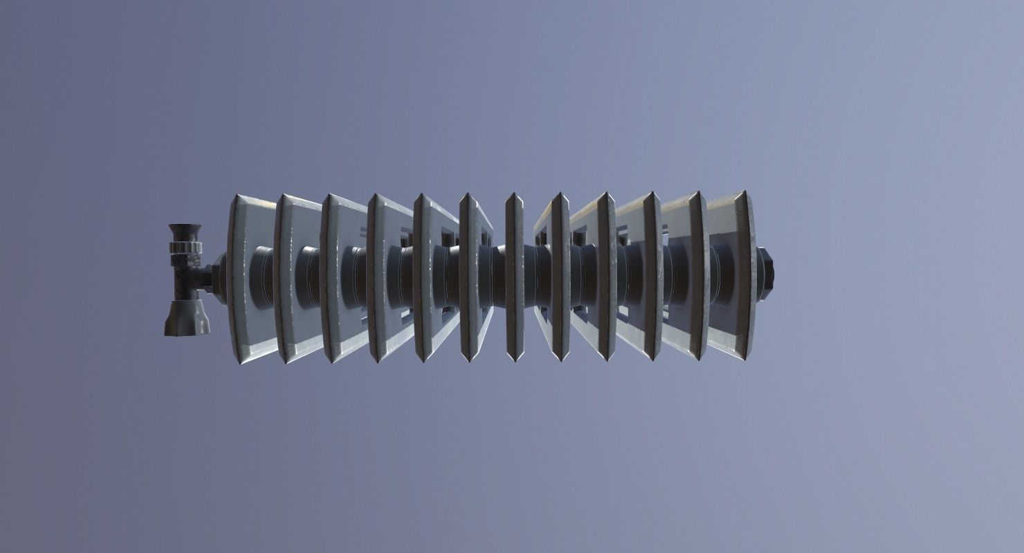 Heat Radiator Game Ready Low-poly 3D model_5