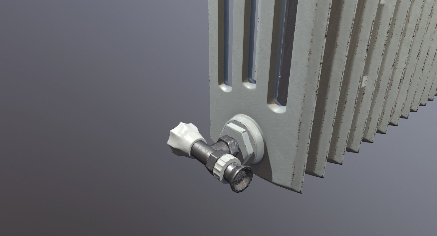 Heat Radiator Game Ready Low-poly 3D model_9