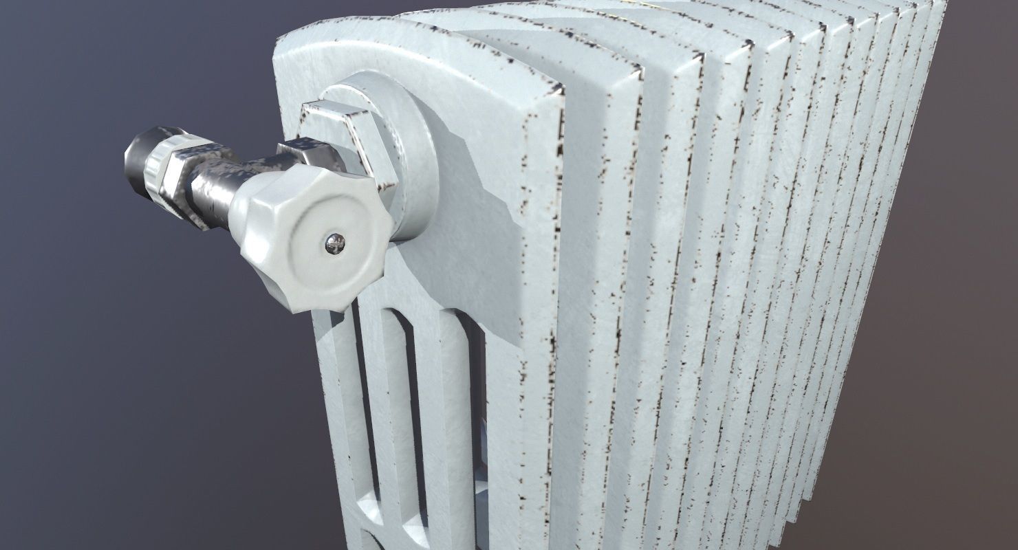 Heat Radiator Game Ready Low-poly 3D model_10