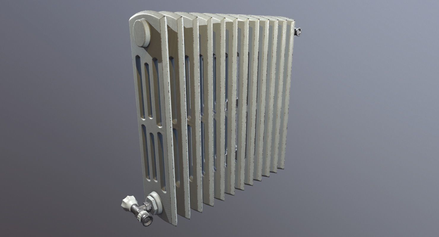 Heat Radiator Game Ready Low-poly 3D model_2