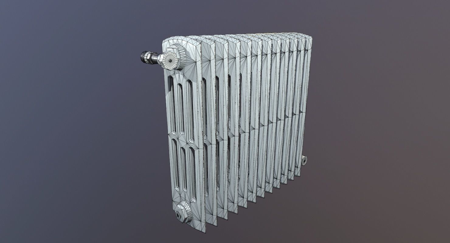 Heat Radiator Game Ready Low-poly 3D model_12