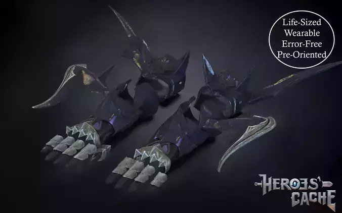 Final Fantasy XIV - Drachen Armor - Arm 3D print model
