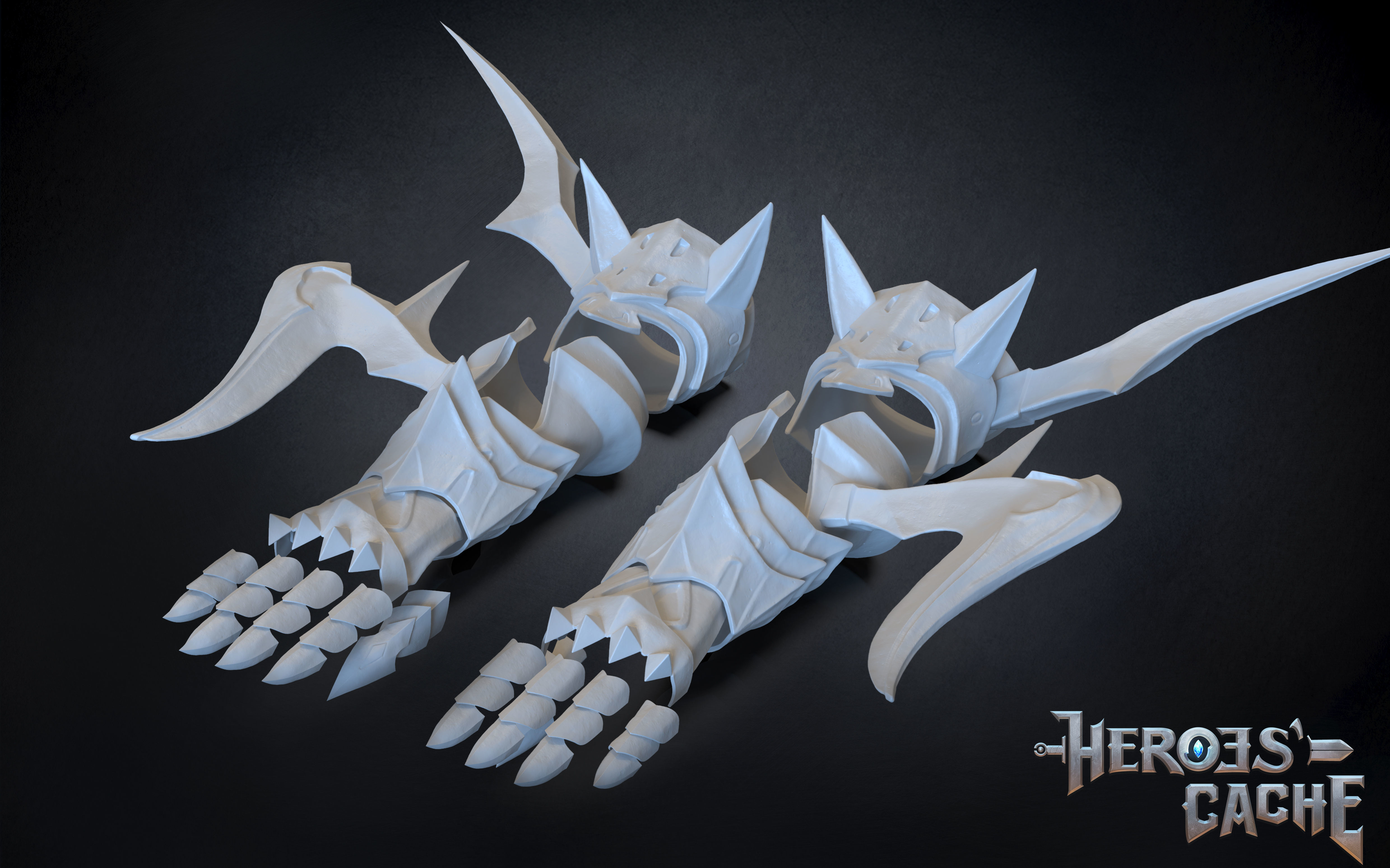 Final Fantasy XIV - Drachen Armor - Arm 3D print model_1