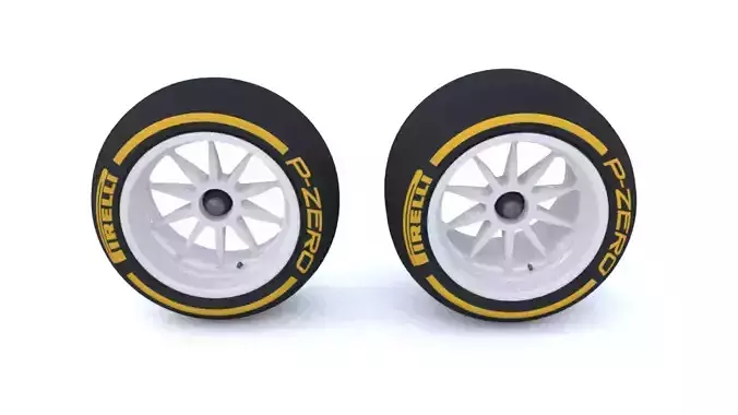 F1 2021 18 inch Tire 3D Model FIA Version