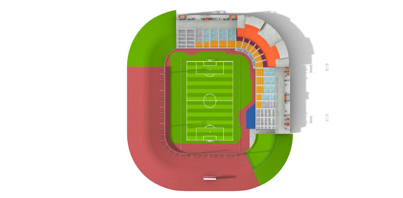 Cashman Field Stadium Low-poly 3D model_33