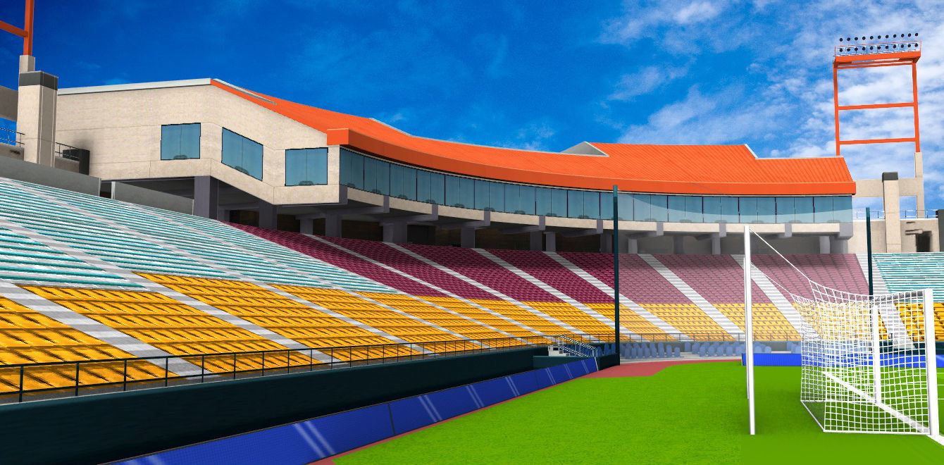 Cashman Field Stadium Low-poly 3D model_10