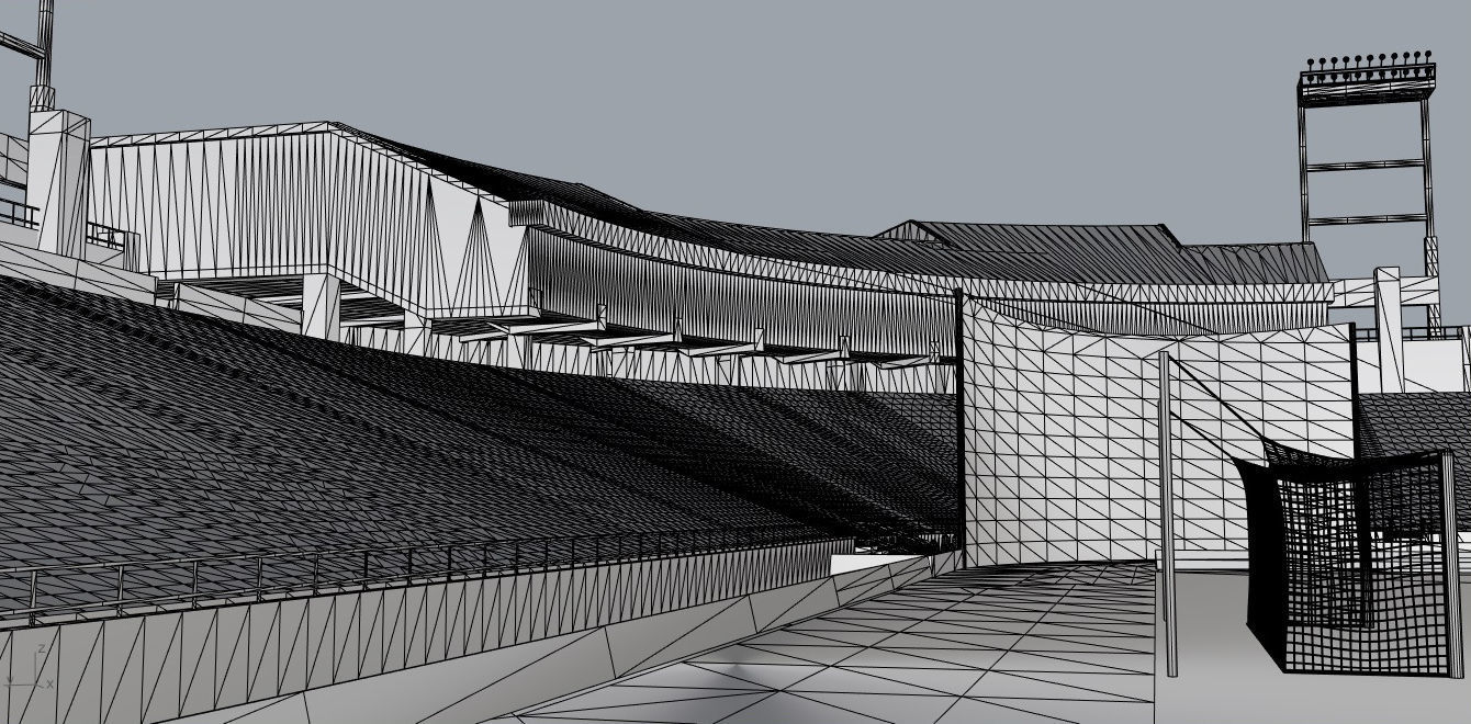 Cashman Field Stadium Low-poly 3D model_12