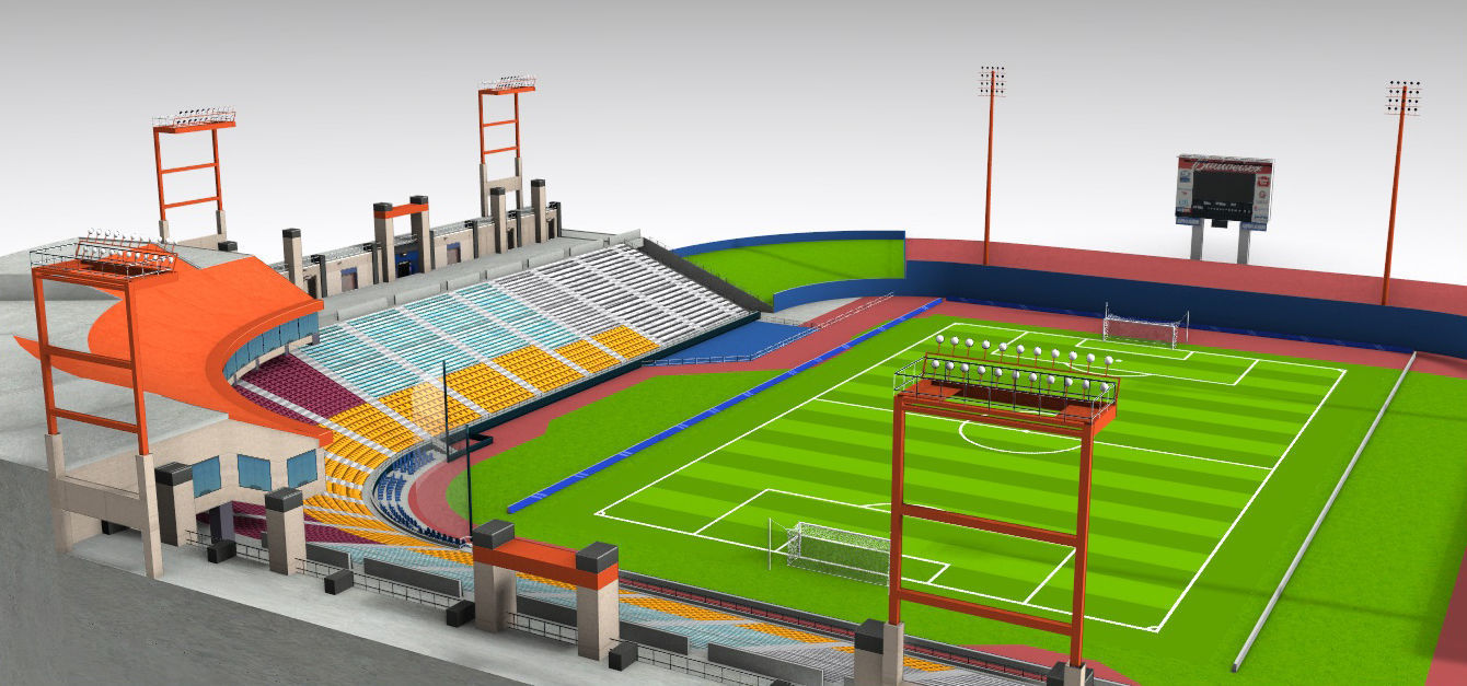 Cashman Field Stadium Low-poly 3D model_31