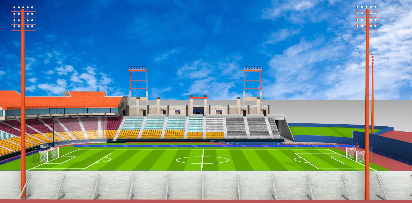 Cashman Field Stadium Low-poly 3D model_24