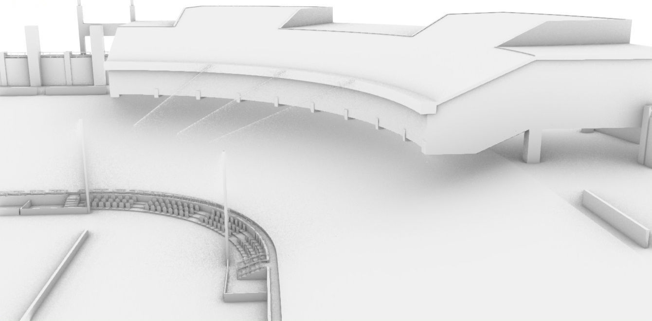 Cashman Field Stadium Low-poly 3D model_14