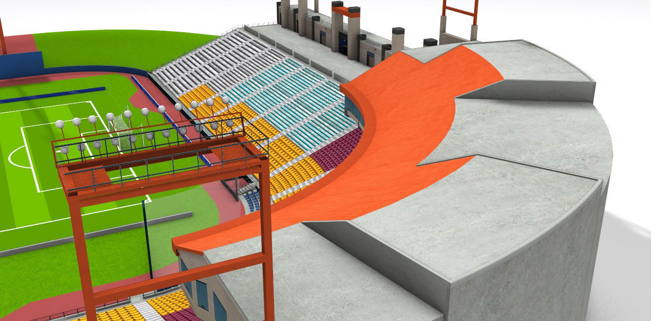 Cashman Field Stadium Low-poly 3D model_16