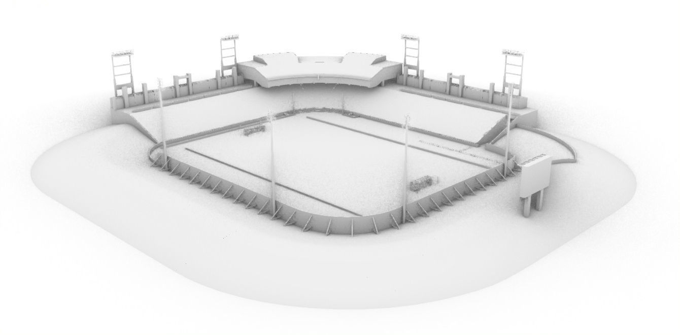 Cashman Field Stadium Low-poly 3D model_4