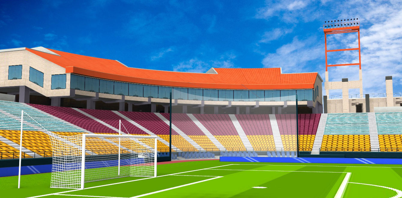 Cashman Field Stadium Low-poly 3D model_2