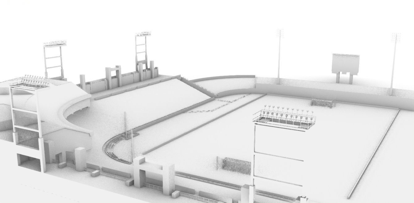 Cashman Field Stadium Low-poly 3D model_32