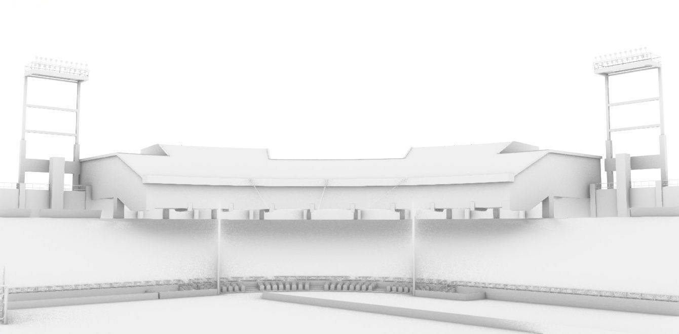 Cashman Field Stadium Low-poly 3D model_9