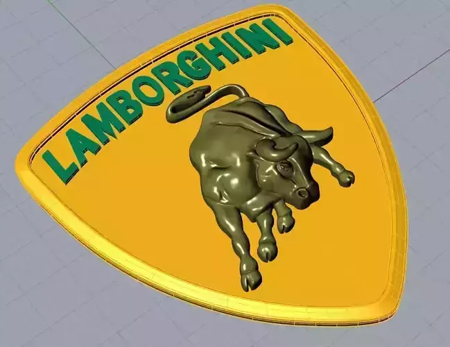 Pendant lamborghini badge