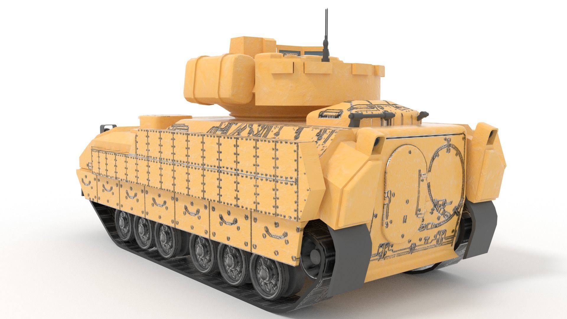 6 military vehicles 3D model_7