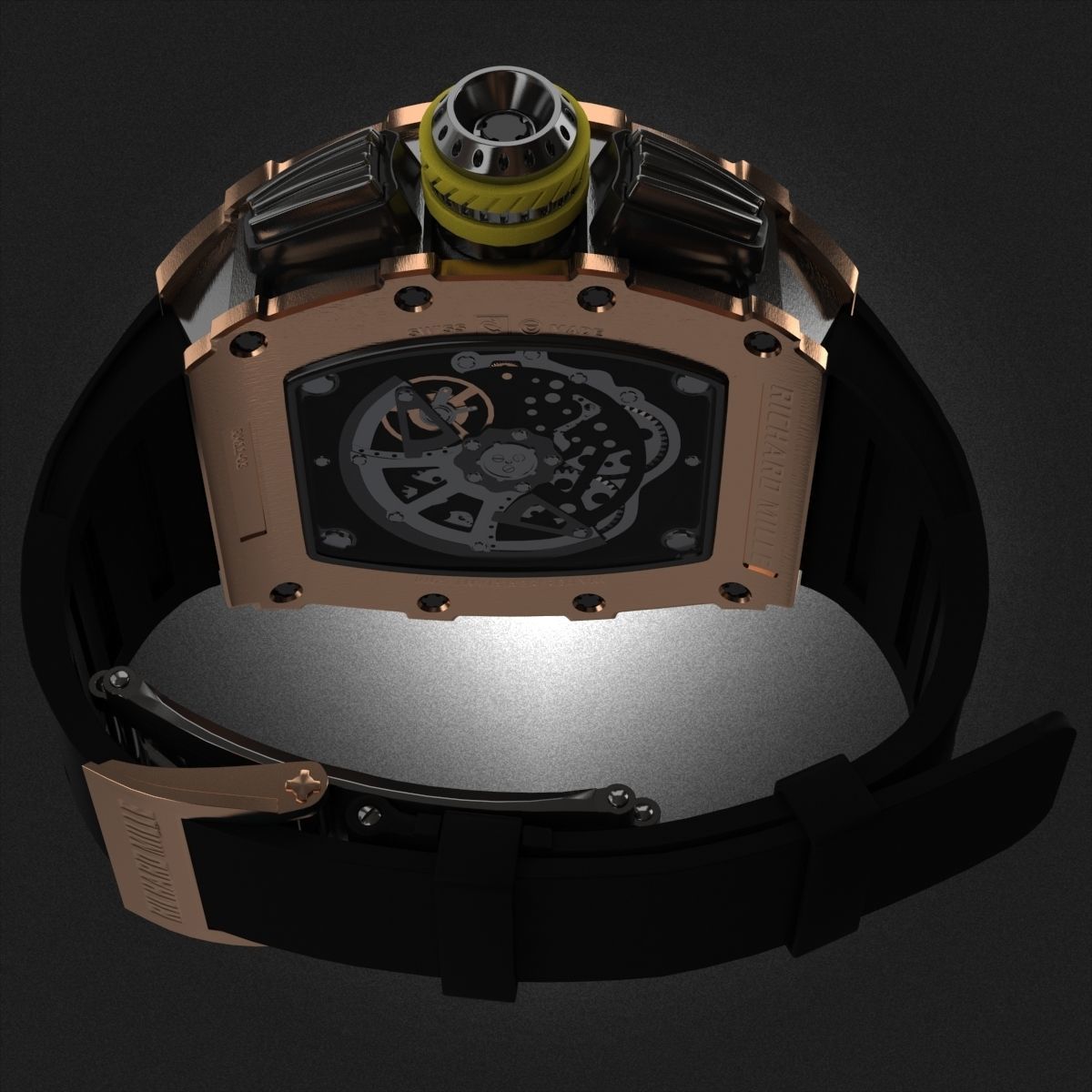 Richard Mille RM 11-03 watch 3D model_4
