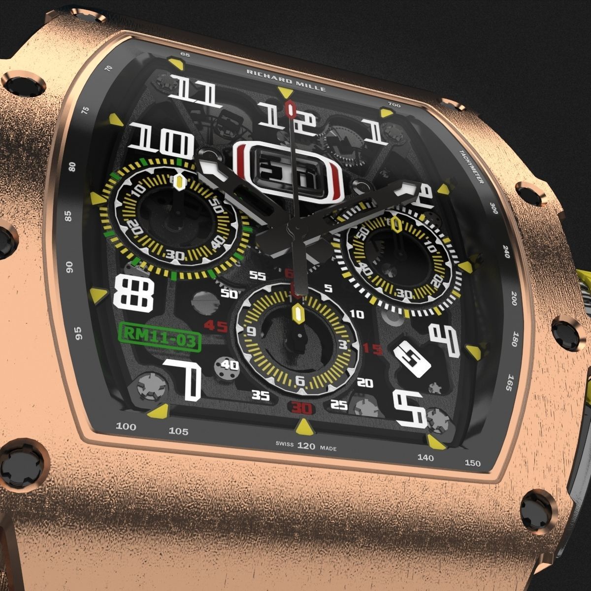 Richard Mille RM 11-03 watch 3D model_5