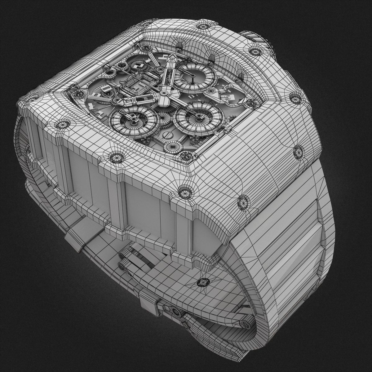 Richard Mille RM 11-03 watch 3D model_10