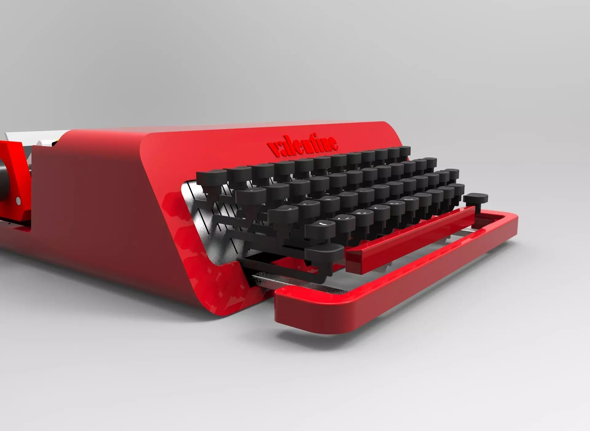 Olivetti Valentine typing machine 3D model
