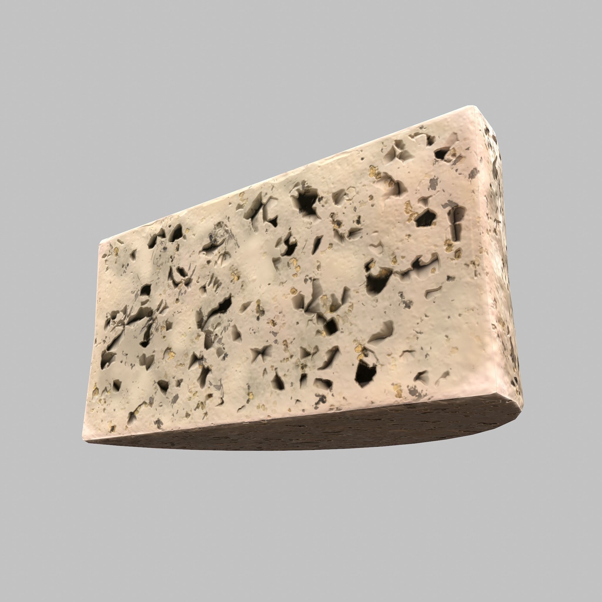 Roquefort Cheese Free low-poly 3D model_24