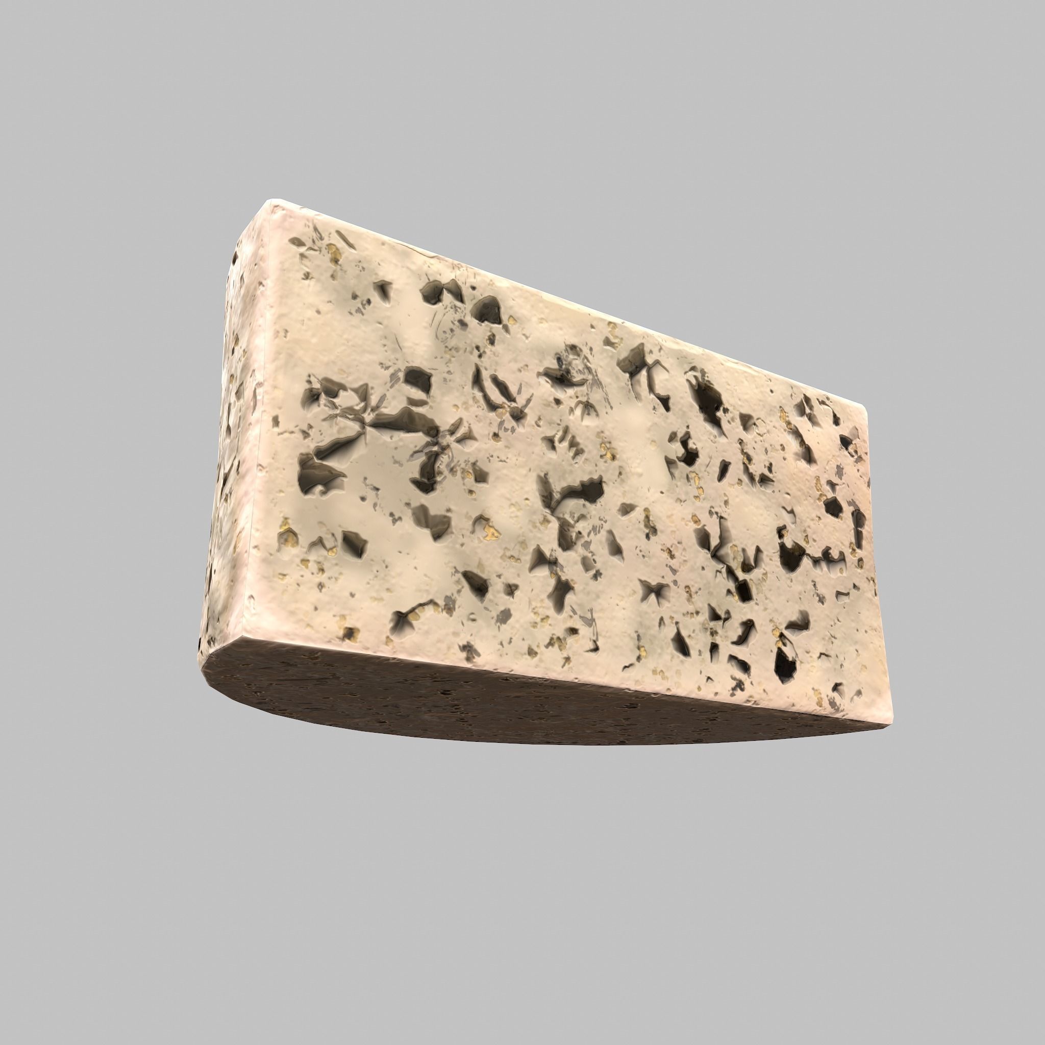 Roquefort Cheese Free low-poly 3D model_26