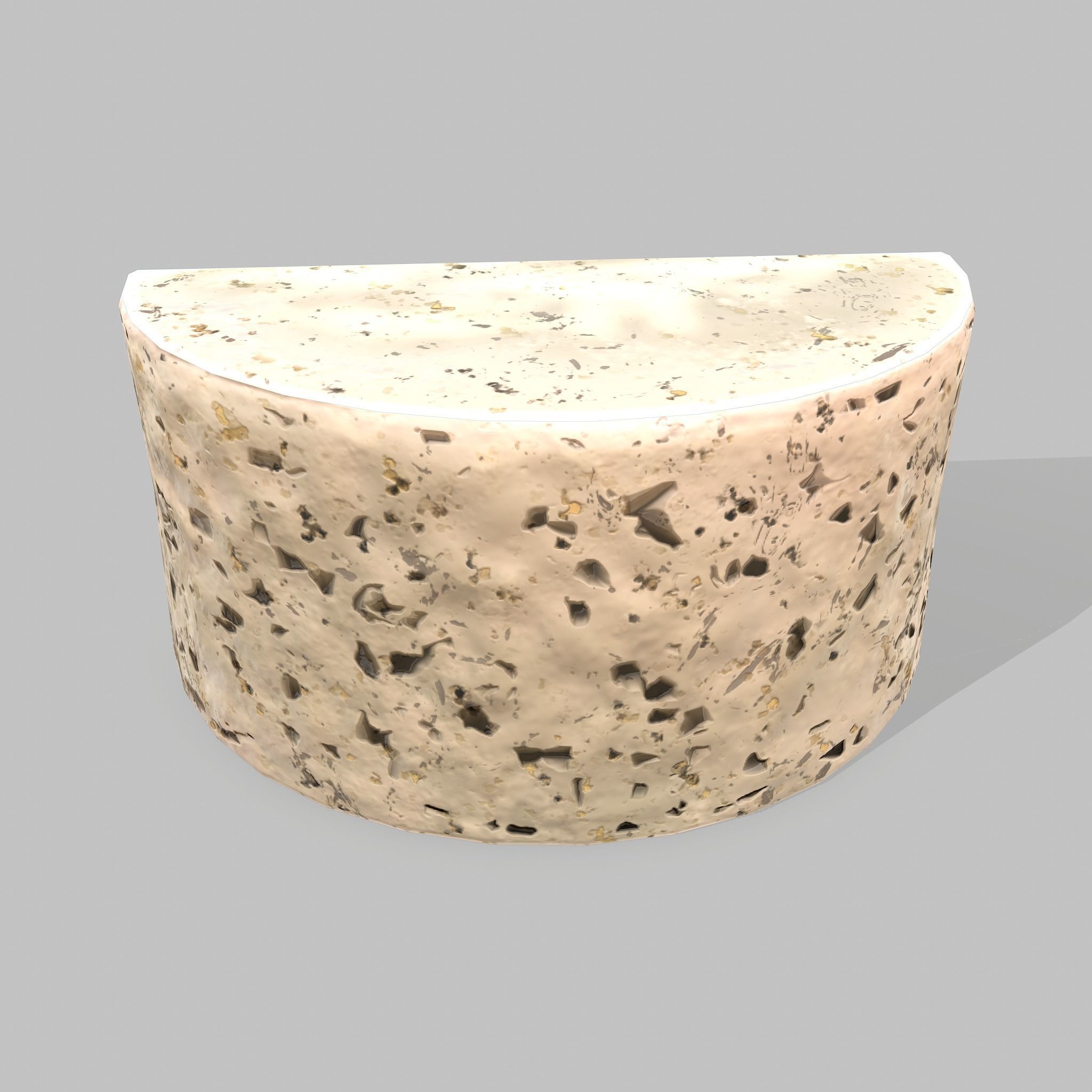 Roquefort Cheese Free low-poly 3D model_7