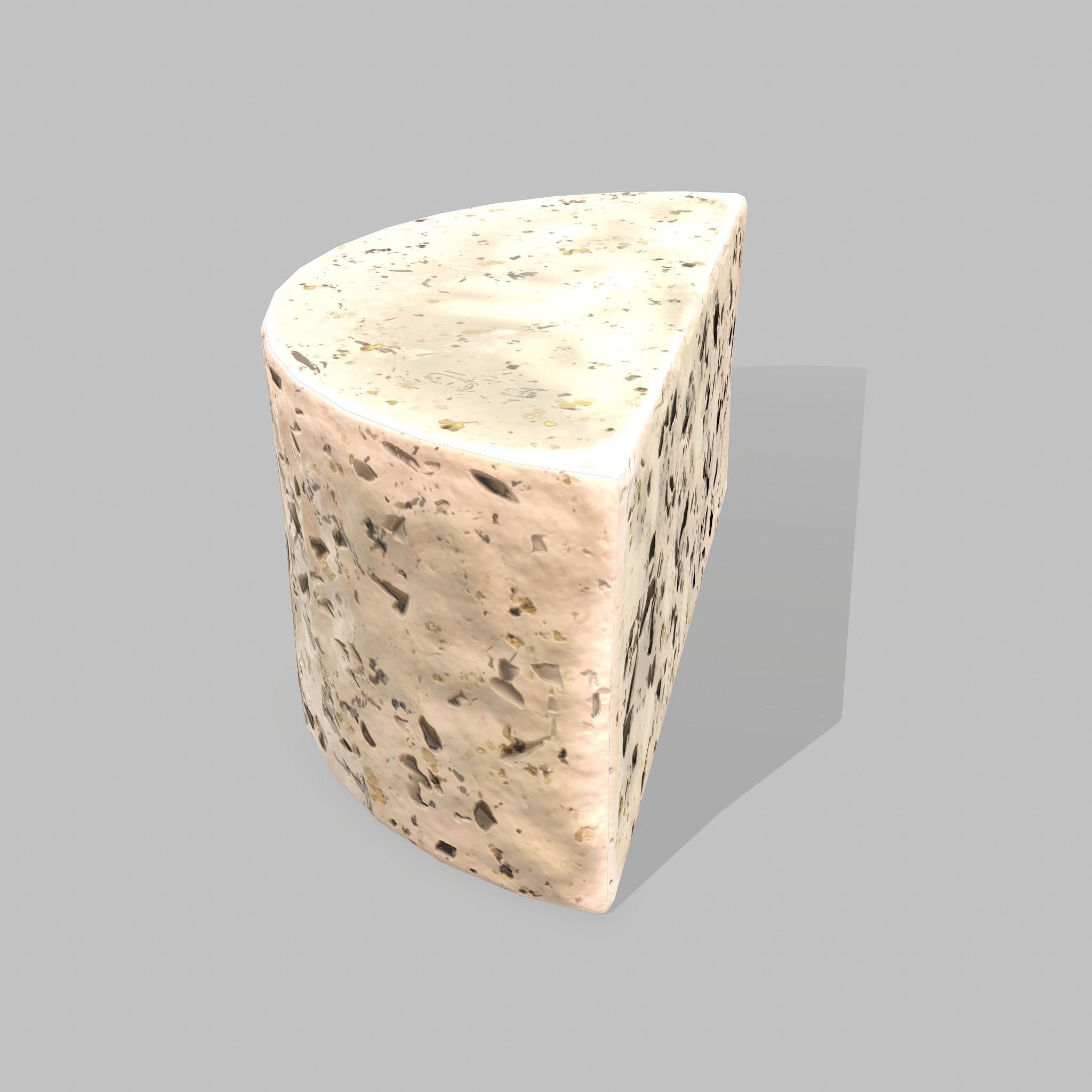Roquefort Cheese Free low-poly 3D model_4