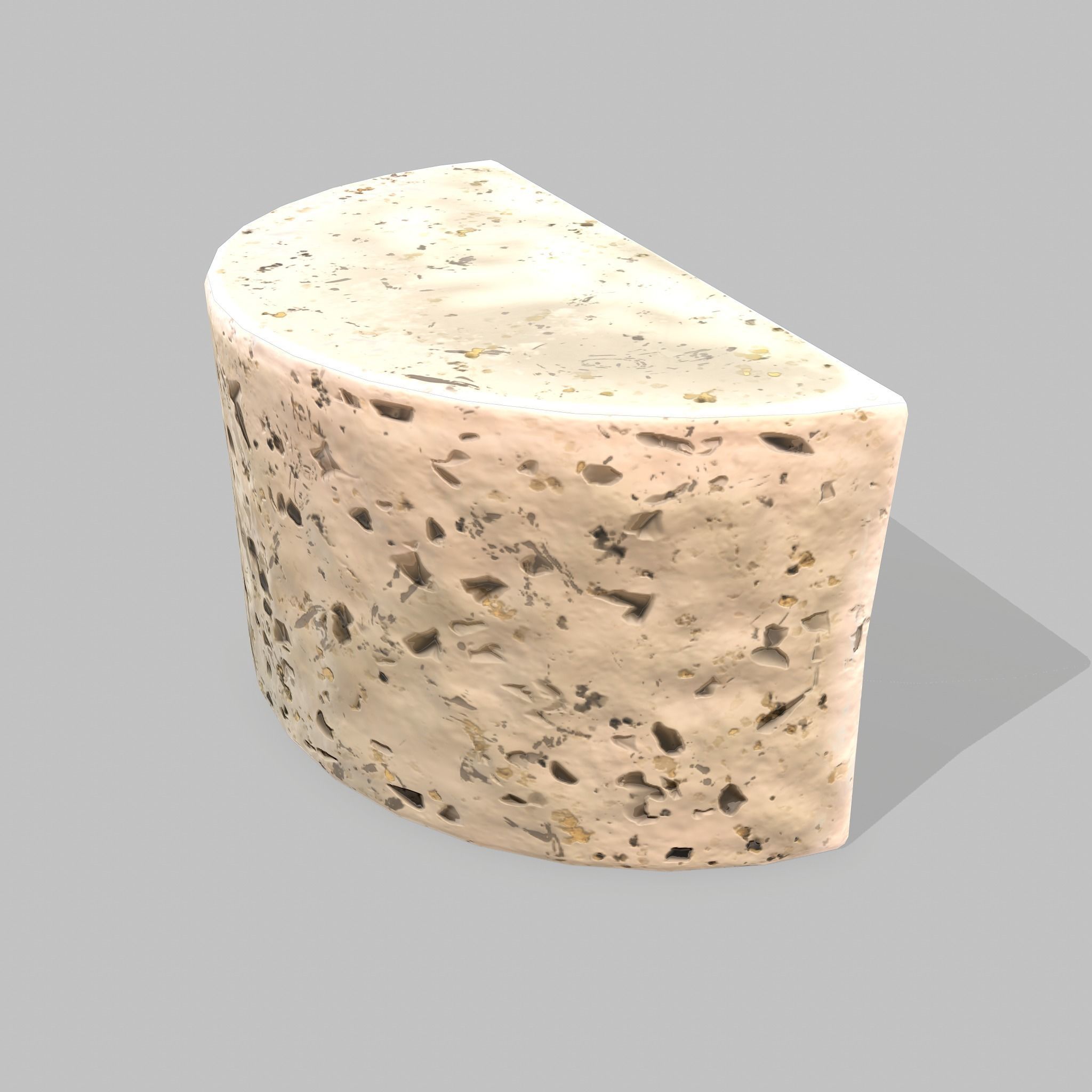 Roquefort Cheese Free low-poly 3D model_5