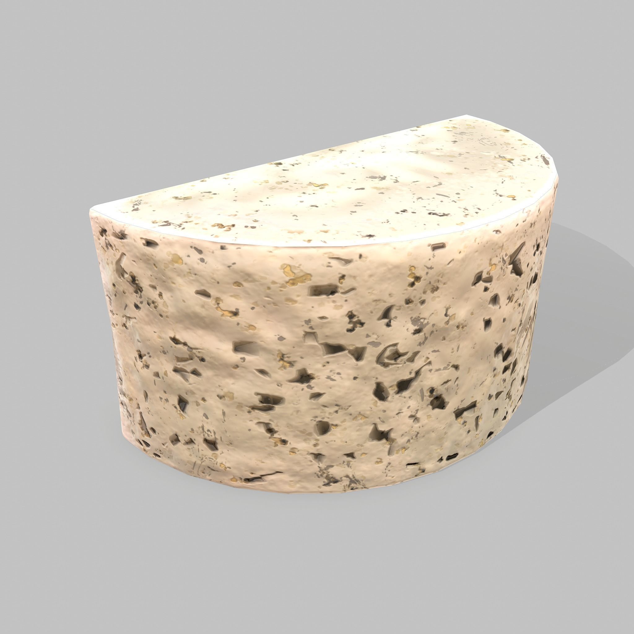 Roquefort Cheese Free low-poly 3D model_8