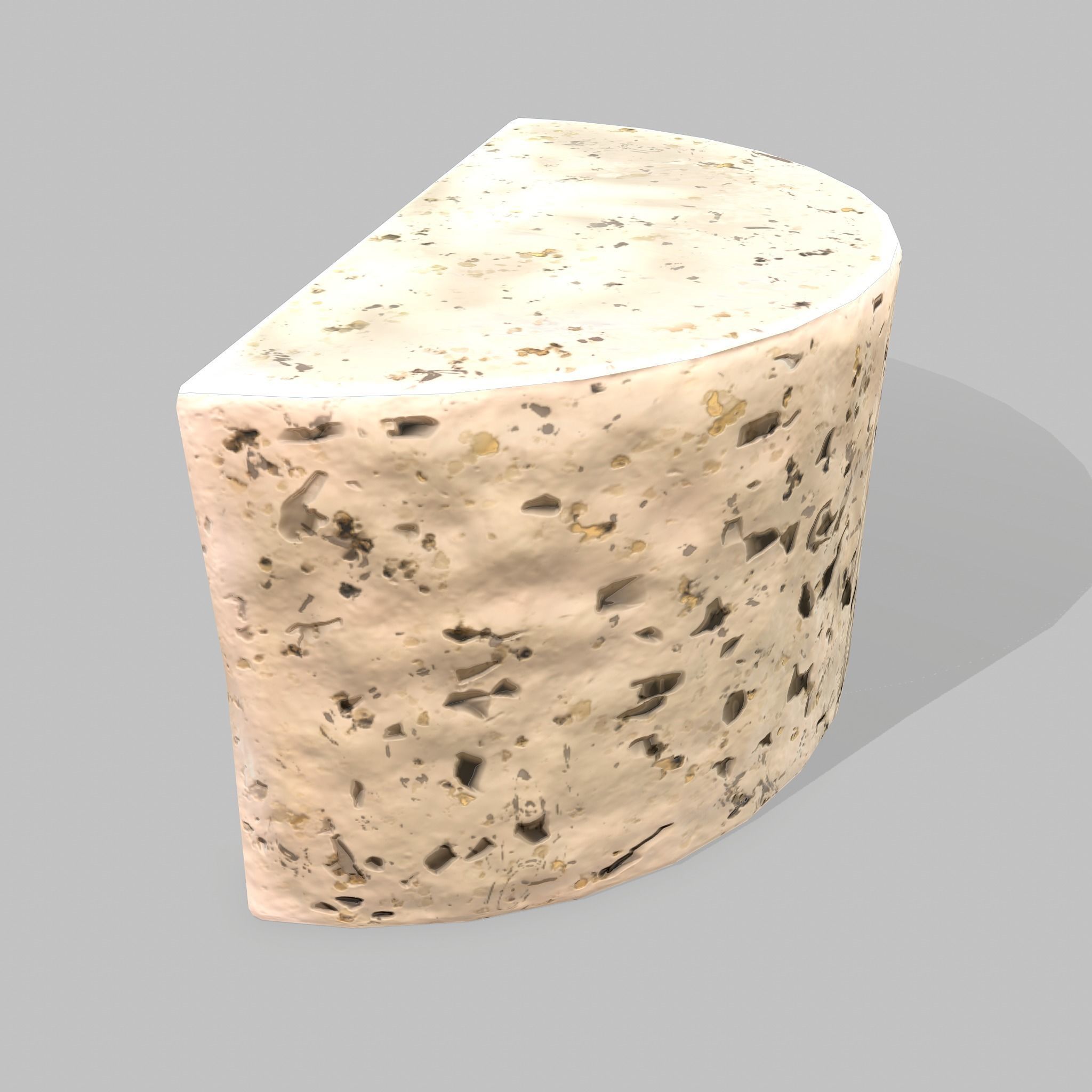 Roquefort Cheese Free low-poly 3D model_9