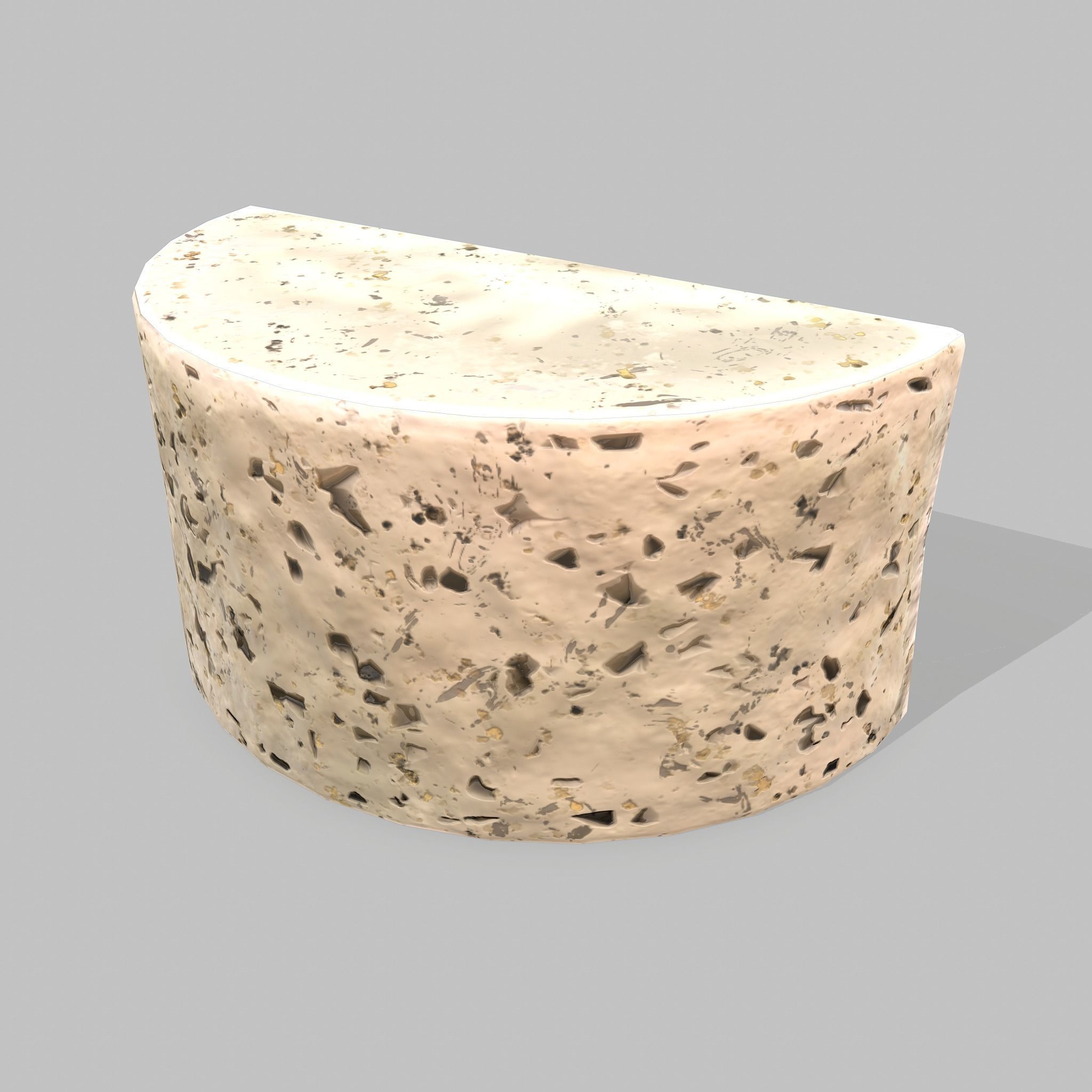 Roquefort Cheese Free low-poly 3D model_6