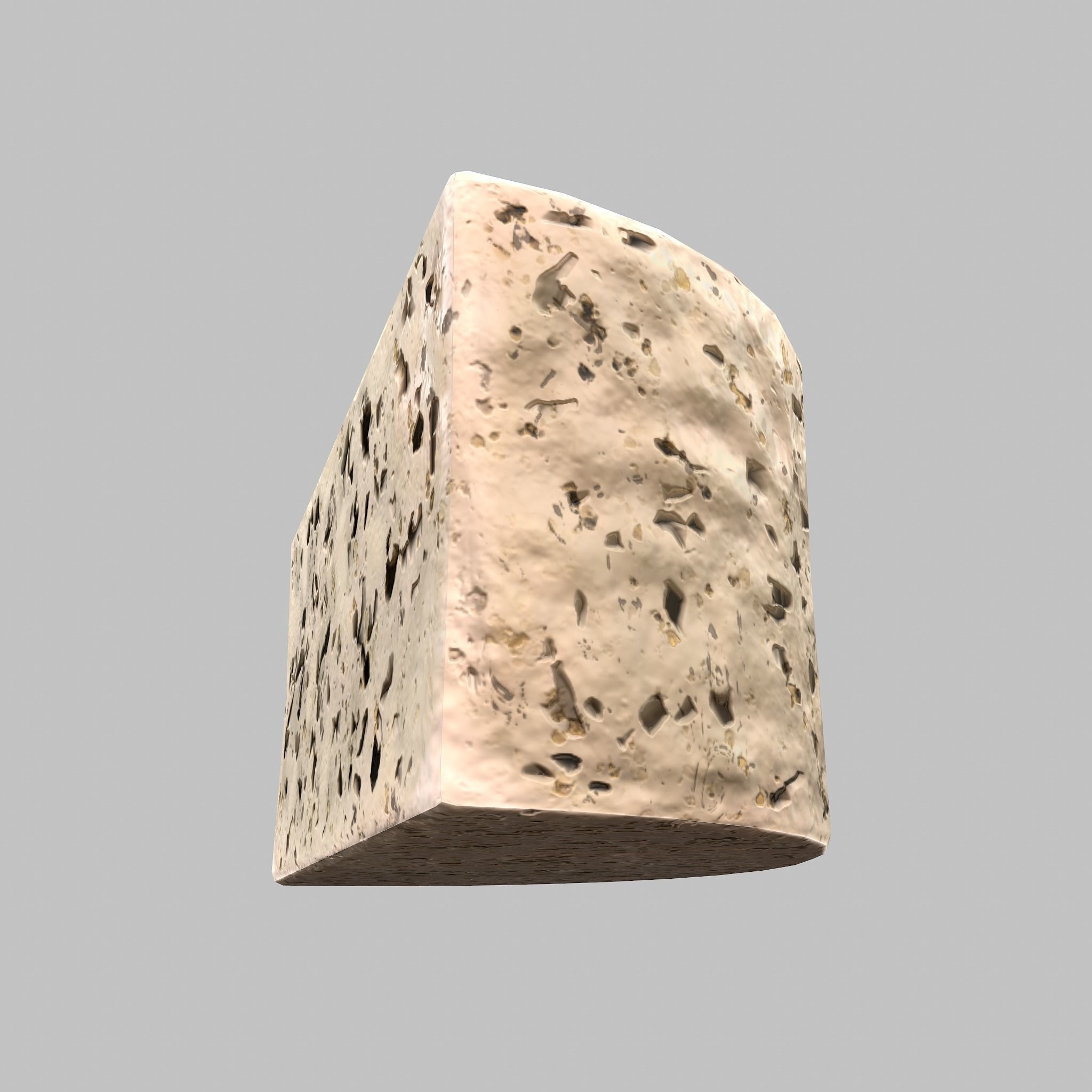 Roquefort Cheese Free low-poly 3D model_33