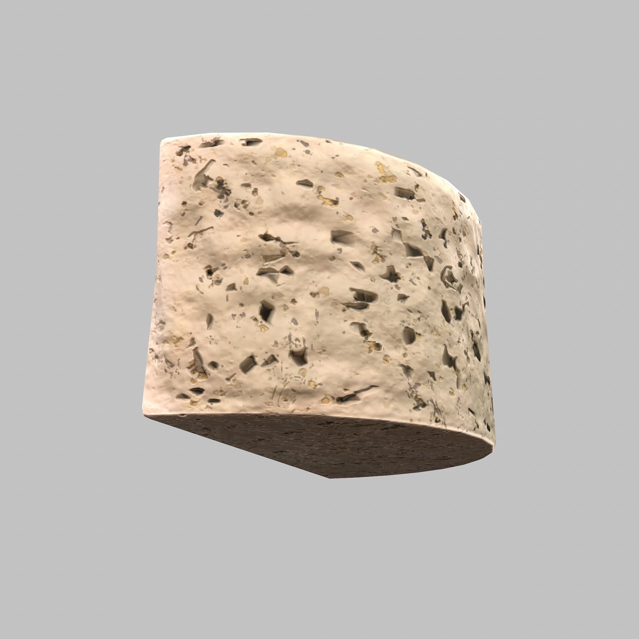 Roquefort Cheese Free low-poly 3D model_32