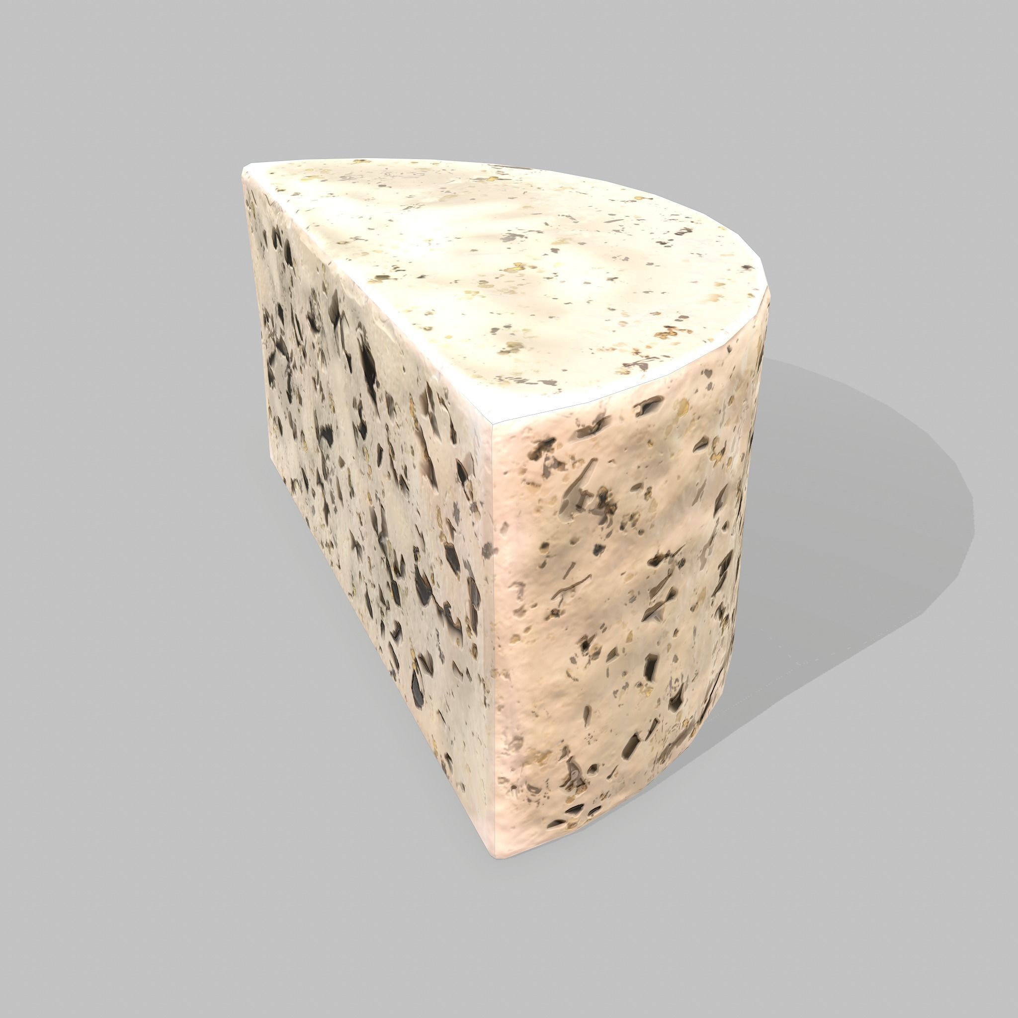 Roquefort Cheese Free low-poly 3D model_10