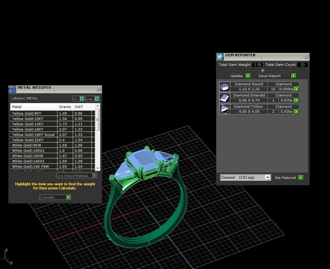 Jewelry Ring 3D print model_11