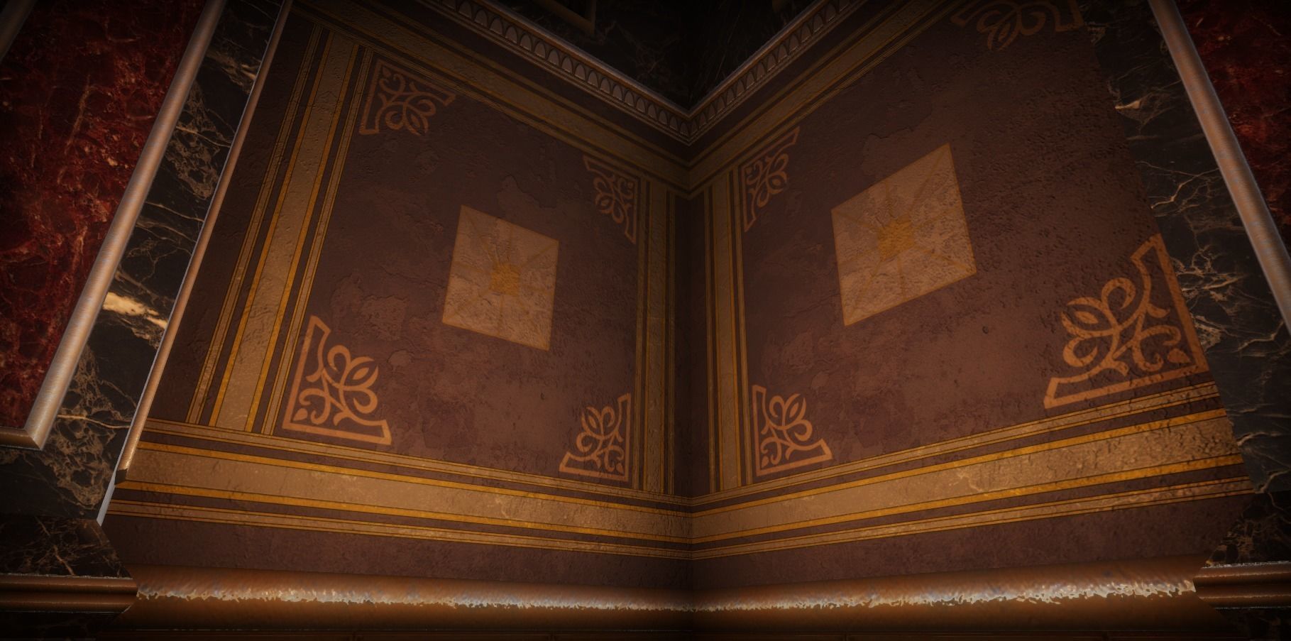 Roman Temple Low-poly 3D model_12