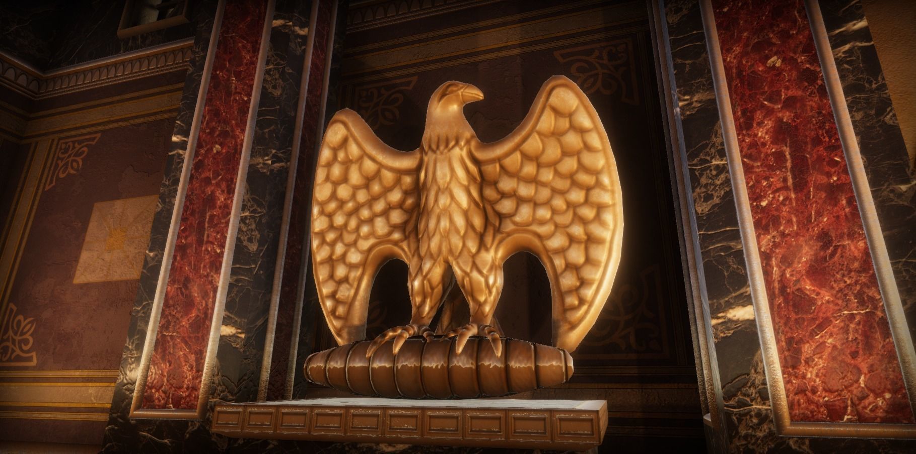 Roman Temple Low-poly 3D model_9