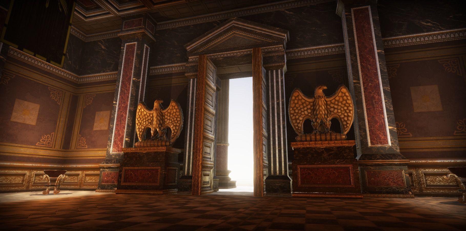 Roman Temple Low-poly 3D model_13