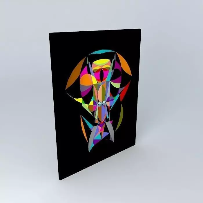 Zombie abstract art Free 3D model_0