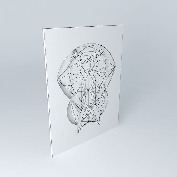 Zombie abstract art Free 3D model_3