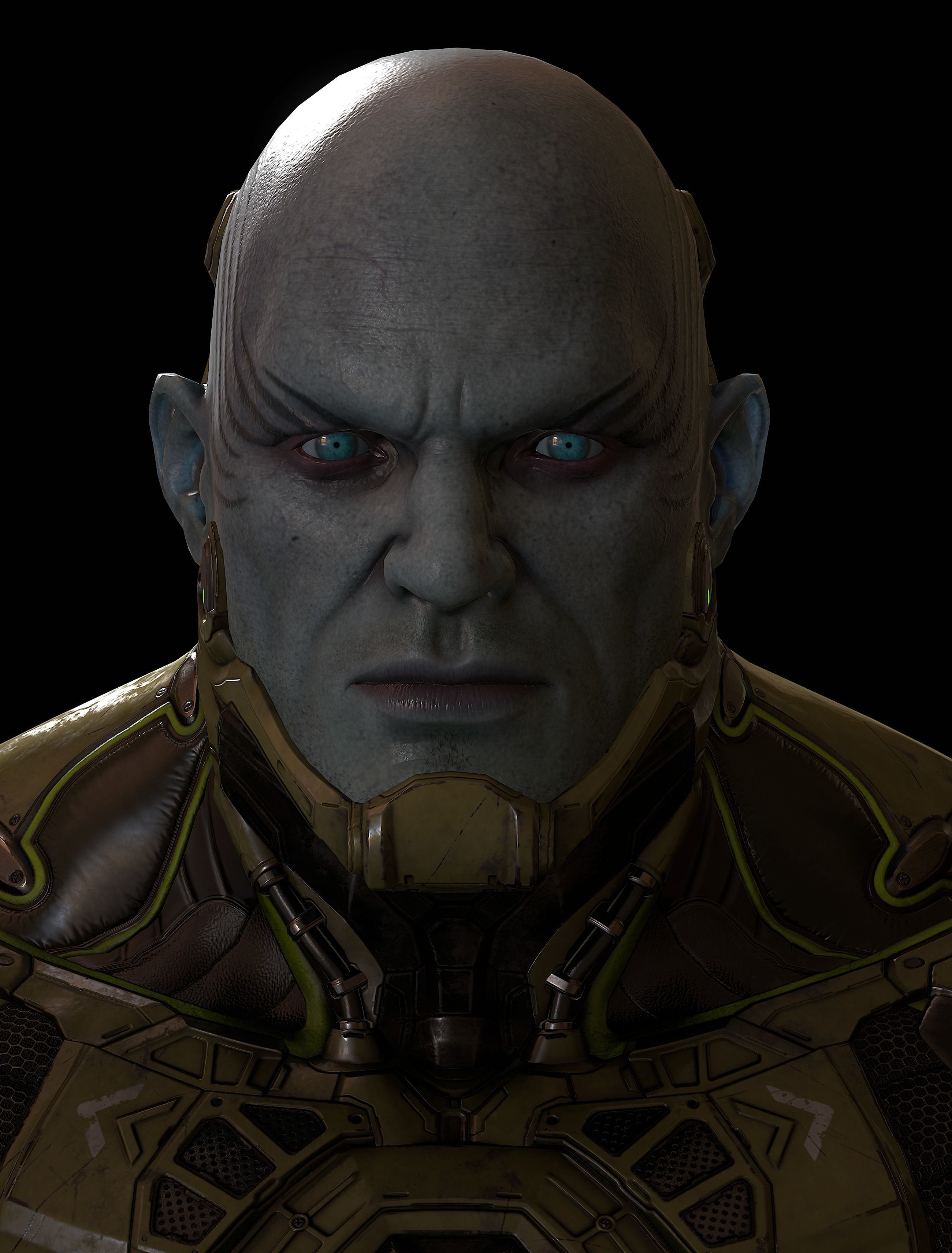 Sci-fi Character  Low-poly 3D model_4