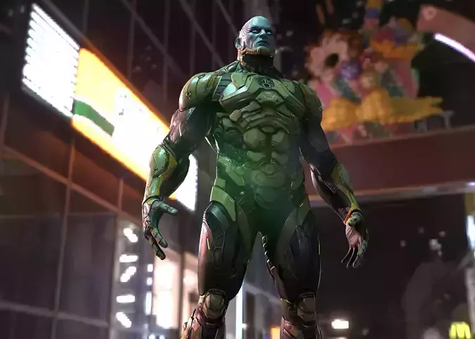 Sci-fi Character  Low-poly 3D model