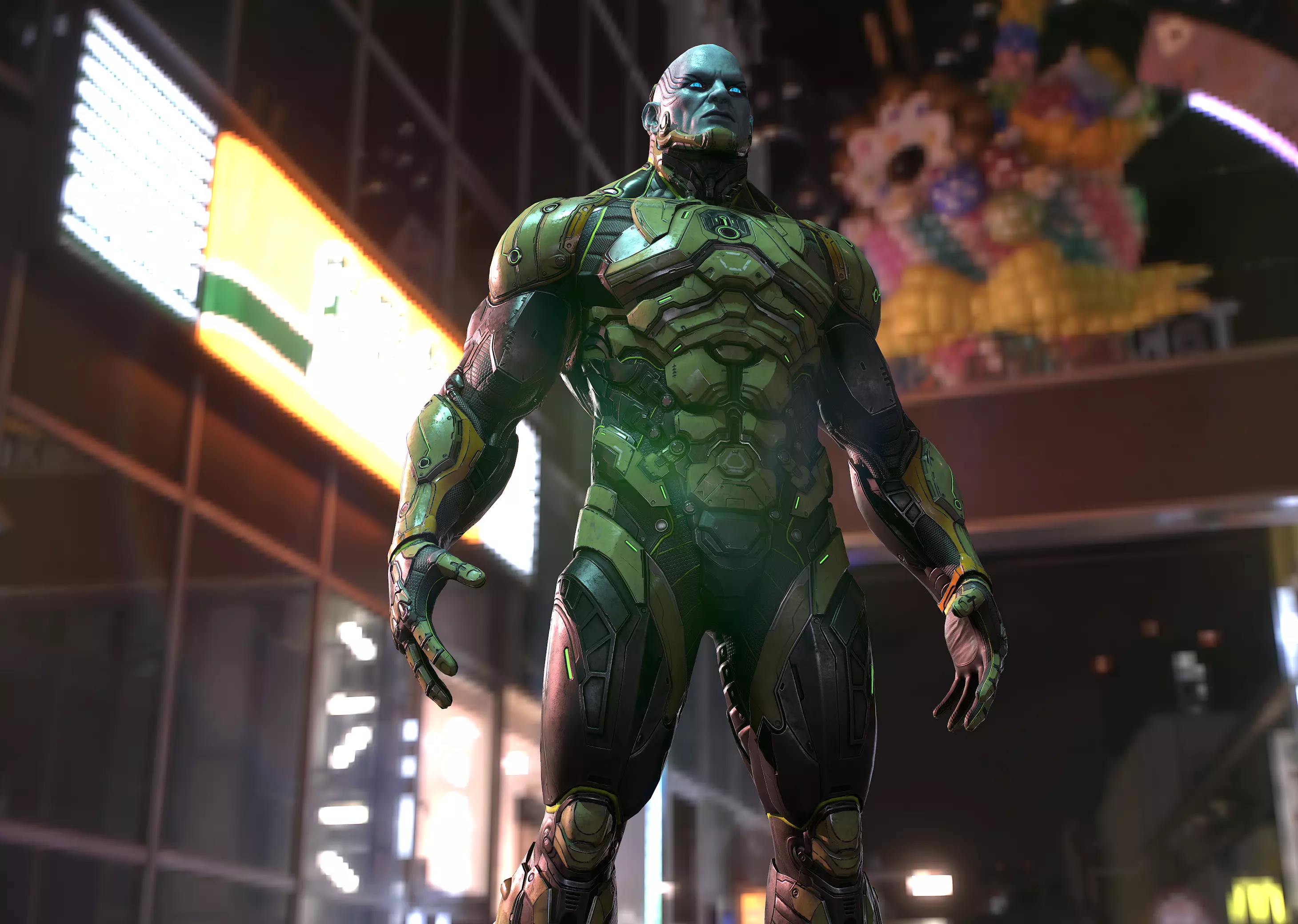 Sci-fi Character  Low-poly 3D model_0